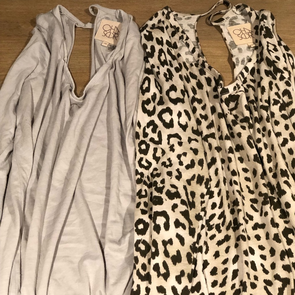 2 Chaser burnout long sleeve tees back showing